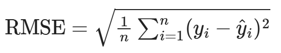 Root mean squared error (RMSE)